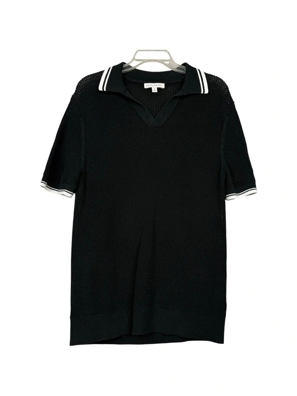 Banana Republic 2025 Knit Crochet Sweater Polo